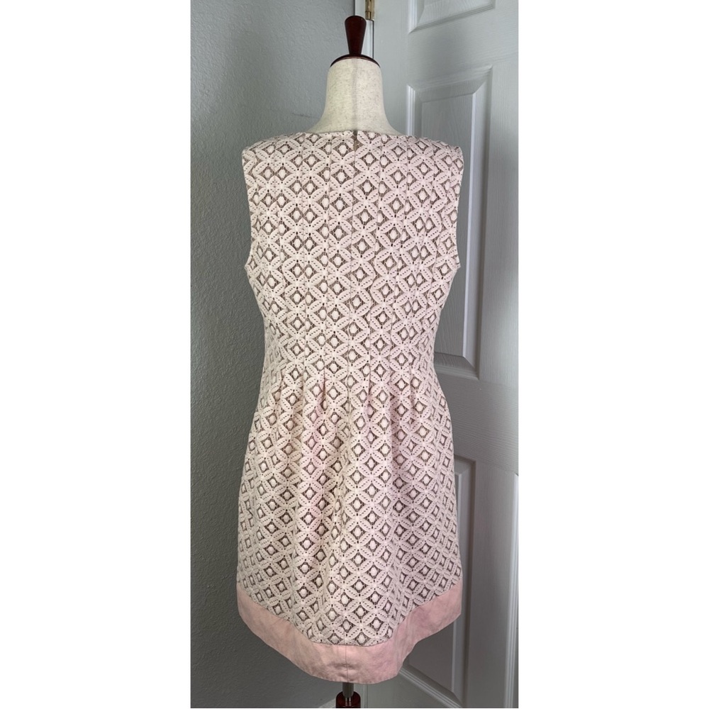 ELIZA J Lace Cutout Fit And Flare Dress Pockets Blush Pink - Picture 8 of 13